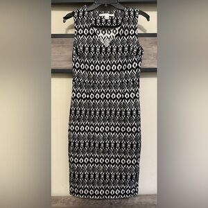 DIANE VON FURSTEN-BERG Trisha Sheath Sleeveless Ikat Dress
